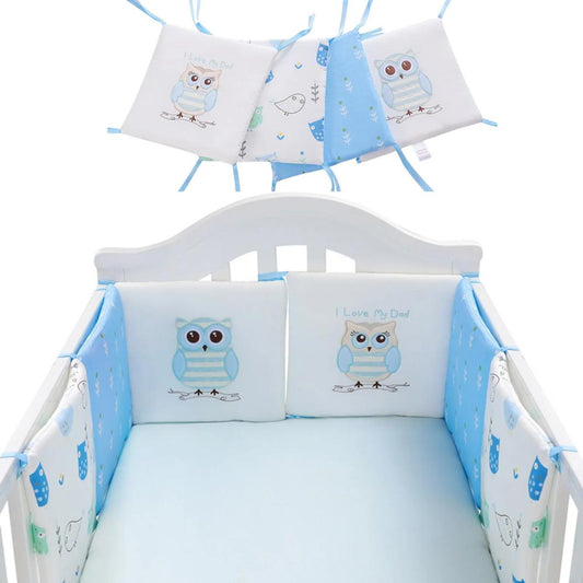 Toyech-6 Pcs/Set Baby Crib Bed Bumper-