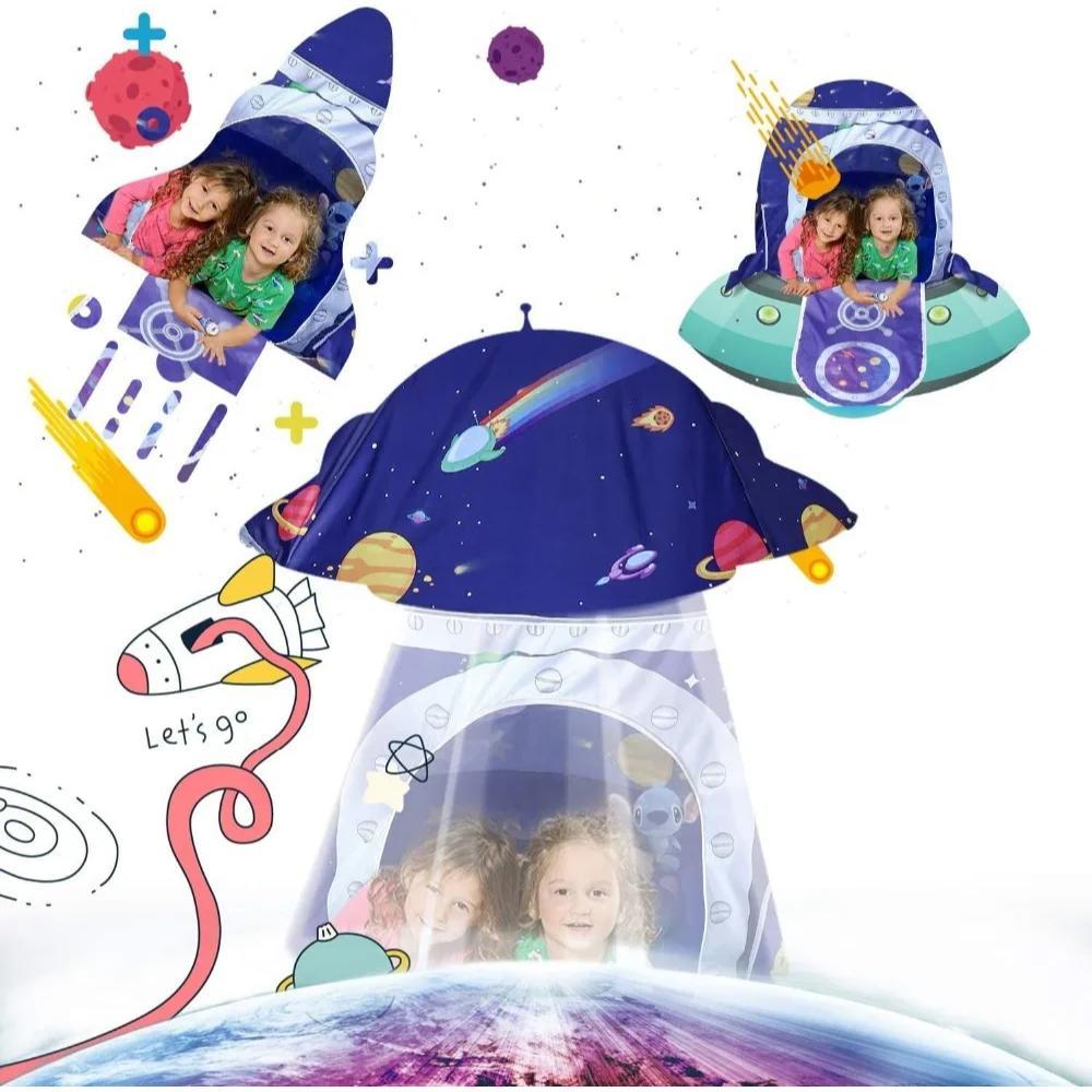 Toyech-Rocket Spaceship Kids Play Tent-