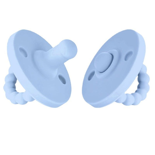 Toyech-Silicone Soother Baby Pacifier and Teether-Light Blue